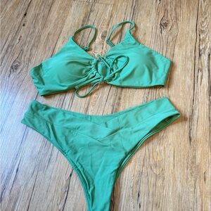 Chic Green Bikini Set
